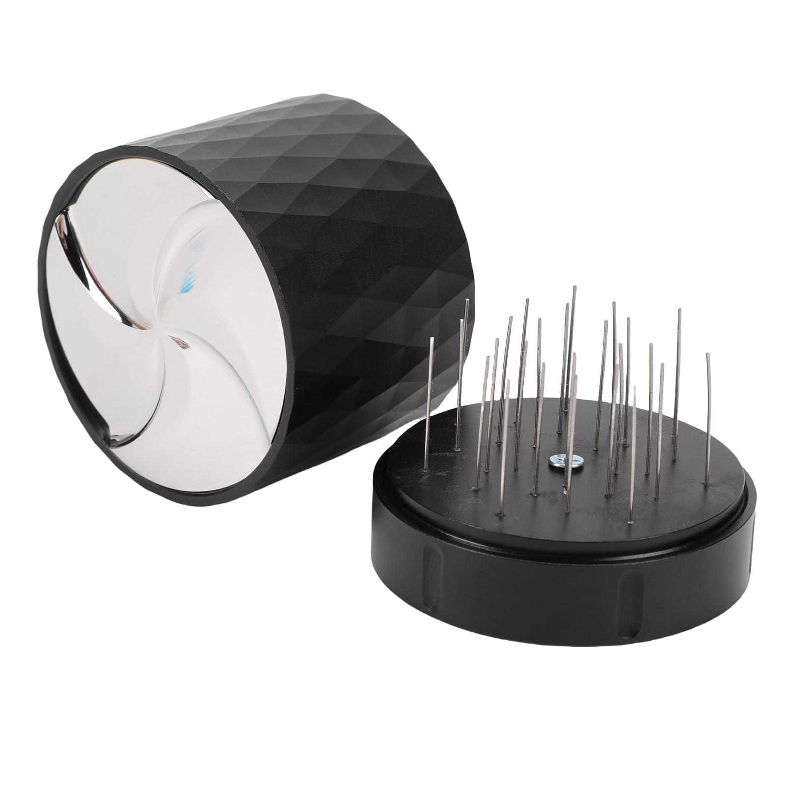 Xiuganpo Distributore e Pressatore per Caffe 58mm, Base in Acciaio Inox,