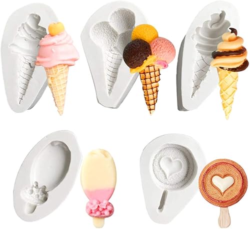 Rolin Roly - Molde de silicona para repostería, diseño de cono de chocolate, reutilizable