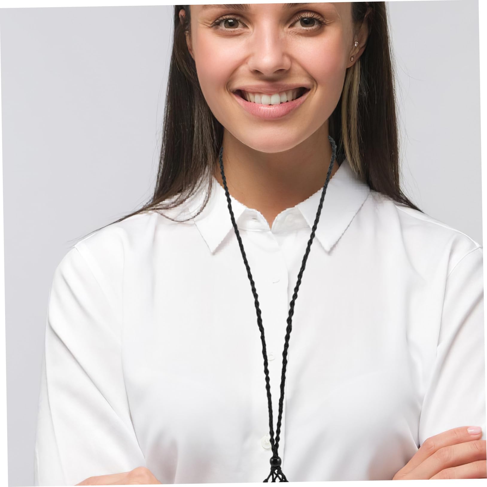 Cordino per Collana Regolabile Nero 24 Pezzi, Intrecciato Tessuto | Creazione Gioielli, Stile Etnico Artigianale, Uso in Occasioni Formali