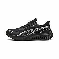 Puma Scarpe da Corsa Unisex Pounce Lite PTX, Nero e Bianco, Taglia 40, Nero (Puma Black), Bianco (Puma White), 42.5 EU