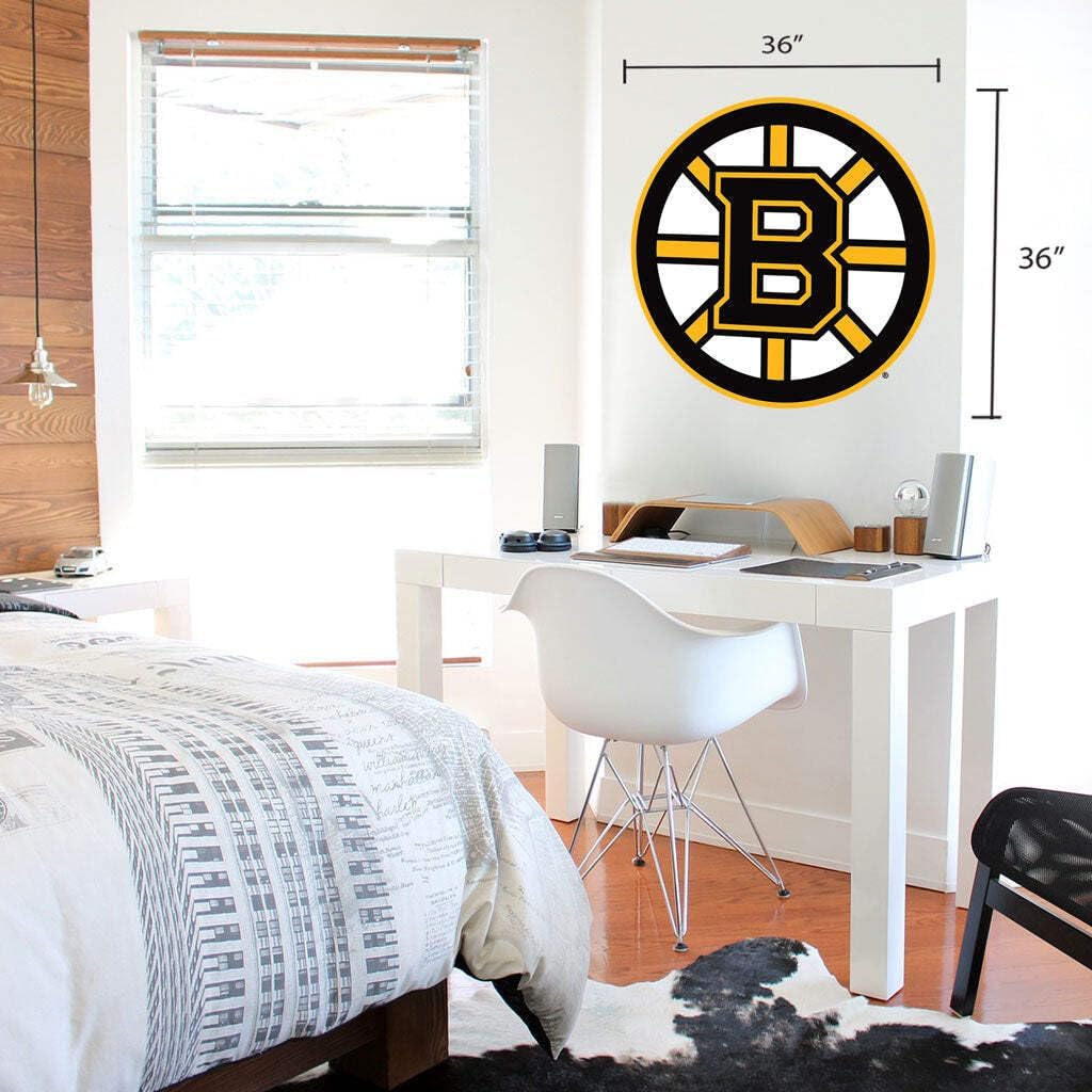 Boston Bruins 36x36 Team Logo Repositionable Wall Decal