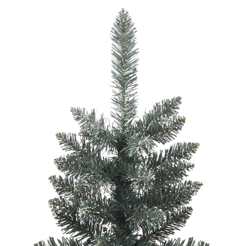 Albero Di Natale Con Luci,Albero Di Natale Foltoalbero Di Natale Artificiale Sottile Con Base Verde 150 Cm Pvc Adatto Per Ingresso, Festa, Cortile, Giardino, Hotel, Negozio