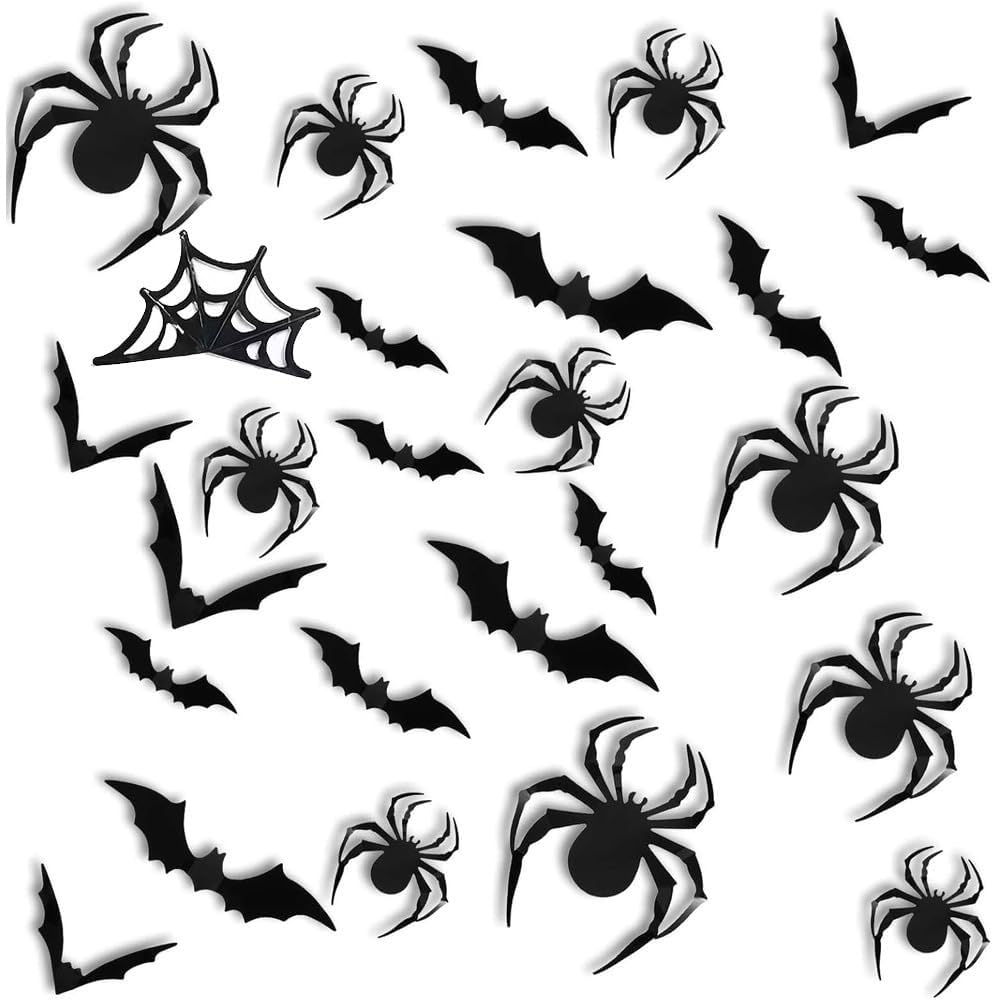 Halloween Bat Wall Stickers - Spooky Decor -9 Halloween Bat Wall Stickers - Spooky Decor -9
