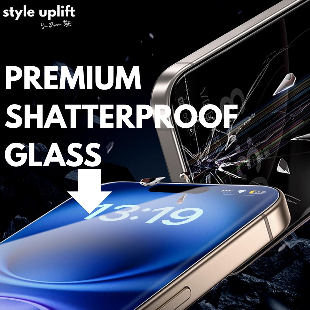 SU.Protect Privacy Panzerglas Schutzfolie für iPhone 16 Pro Max - 3 Stück Anti-Spionage Sichtschutzschild, Kratzfest, Abdeckung von Kante zu Kante, HD Klarheit, Touch Responsive