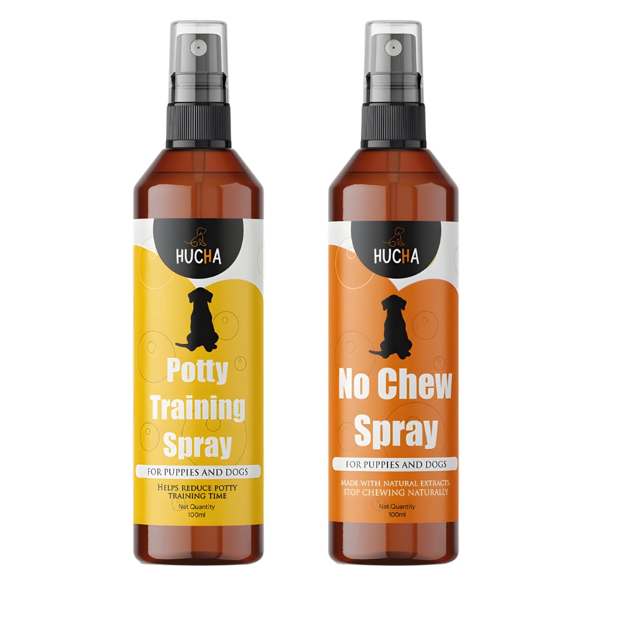 Hucha Dog Potty Training Spray + Anti Chew Spray for Dogs Combo | Potty Training Spray for Puppy | Prevents Chewing On Household Items | Helps to Identity Potty Place (100ml Each) (B0CW9NQDHV) Amazon Price History, Amazon Price Tracker