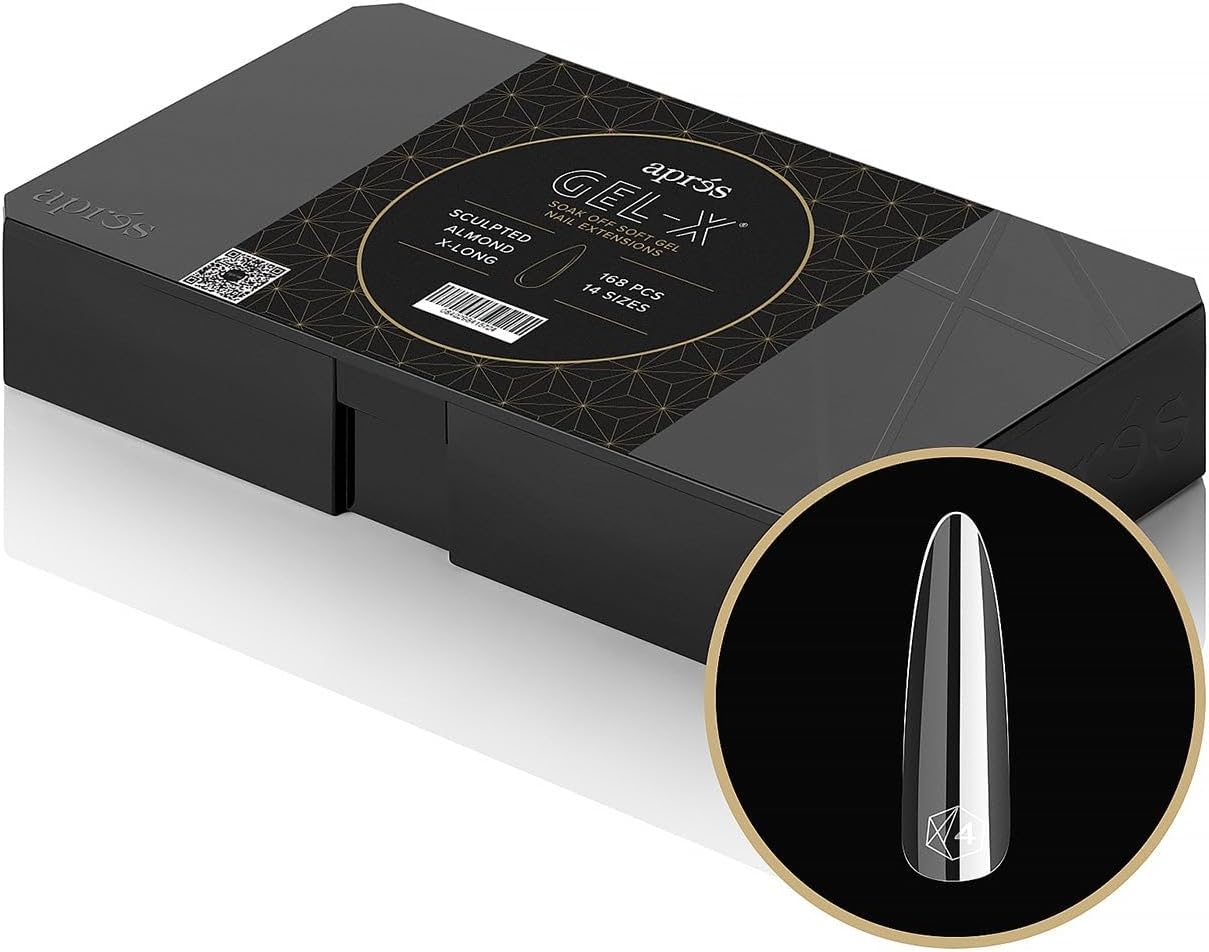 Amazon.com: Apres Nail Gel-X Sculpted Stiletto Long Box of Tips | 600 ...
