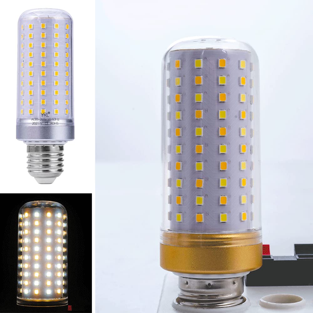 10er-Pack LED-Glühbirne, 25 W 40 W 3000 K Warmweiß 6000 K Tageslichtweiß, 2000–4000 Lumen, E27-Sockel, Nicht dimmbare LED-Glühbirne, Standardersatz (Silber)