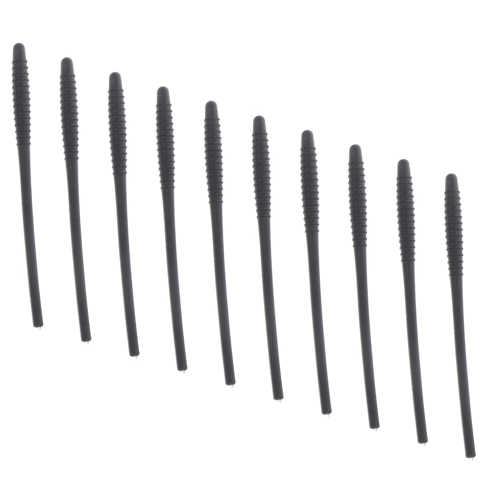 FOMIYES 10pcs Spectacle Temples Replacement Temple Sleeves Silicone Tube Temple Tips Soft Eyeglass Temple Tips Glasses Temple Tube Tips Anti-Slip Glasses Tips Black