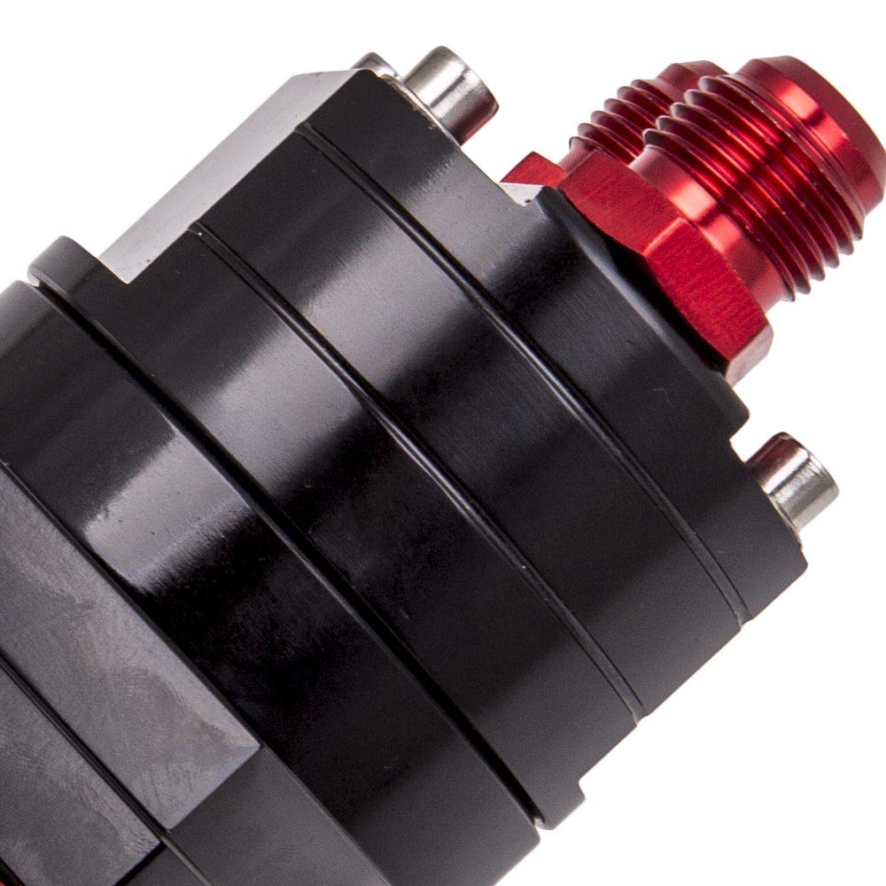 maXpeedingrods Kit de Adaptador de Filtro de Aceite Universal de Aluminio, Adaptador de Empalme Macho para Desplazamiento de Filtro de Aceite, Rosca M20x1.5/3/4"x16 UNF,Conector AN10,Montaje en Bloque