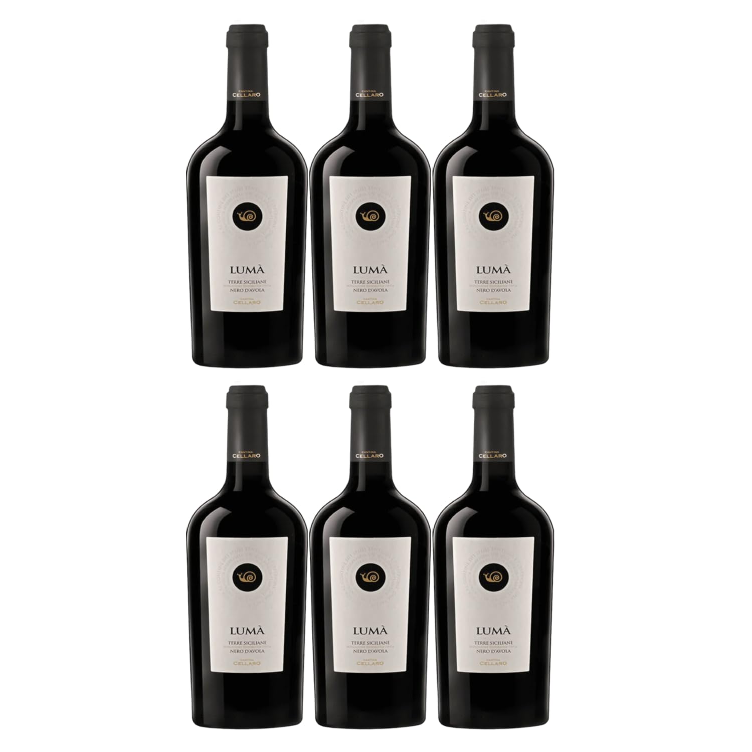 Cellaro Luma Nero D'Avola Rotwein rot trocken Sizilien Italien inkl. FeinWert E-Book (6 x 0,75l)