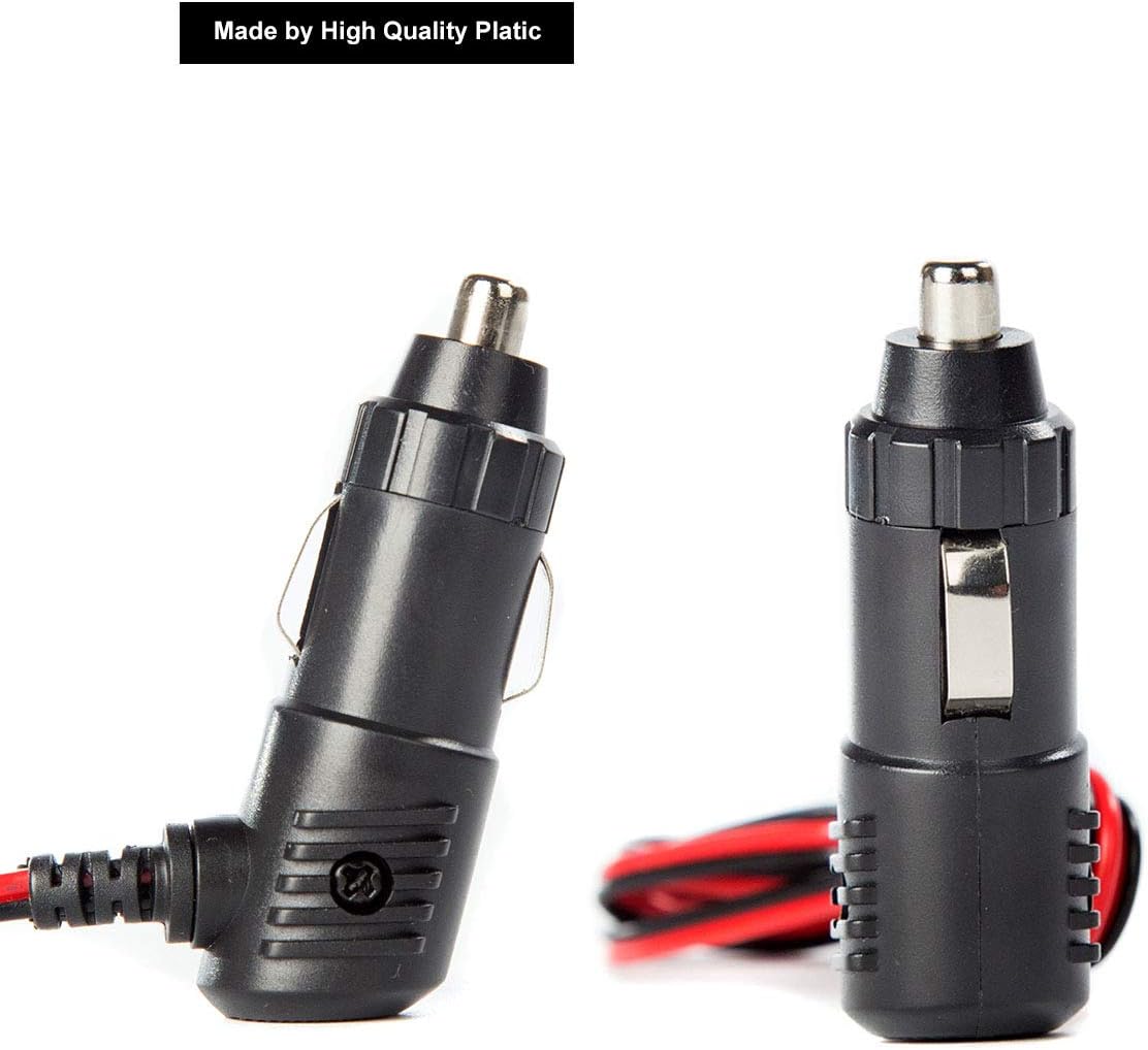 Blасk Frіdау - 40% оƒƒ LUITON 12V Fused Replacement Cigarette Lighter Power Plug/Cord with Leads, Cb Radio Power Adapter for Mobile | CB Radio Compatiable with Uniden PRO505XL PC88LTX Bearcat 880 Cobra 29LTD 29LX (1+1 Pack)