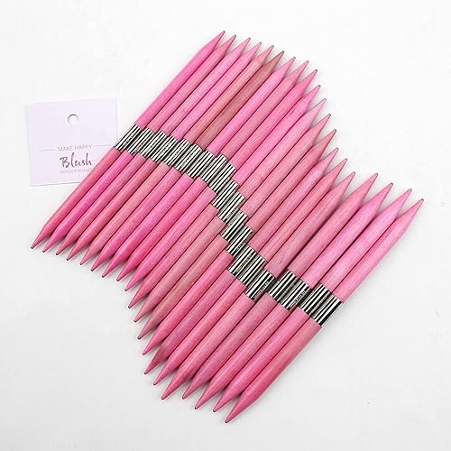 Miniatura 5 de Yarn Ave Brich Wood - Agujas de tejer de doble punta para tejer rosas, herramienta ideal para principiantes y tejedores experimentados de 6 pulgadas