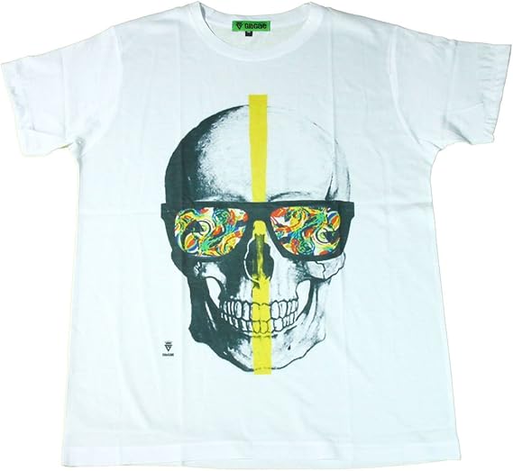Amazon スカル メガネ サングラス 骸骨 ドクロ ストリート系 デザインtシャツ おもしろtシャツ メンズtシャツ 半袖 並行輸入品 Tシャツ カットソー 通販