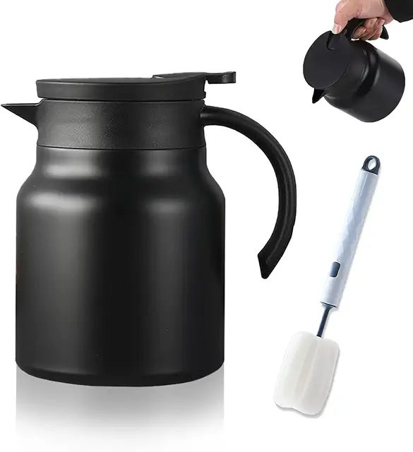 Théière Isotherme 1000ml avec Passoire à Thé Amovible - Parfaite pour Maison, Bureau, Voyage