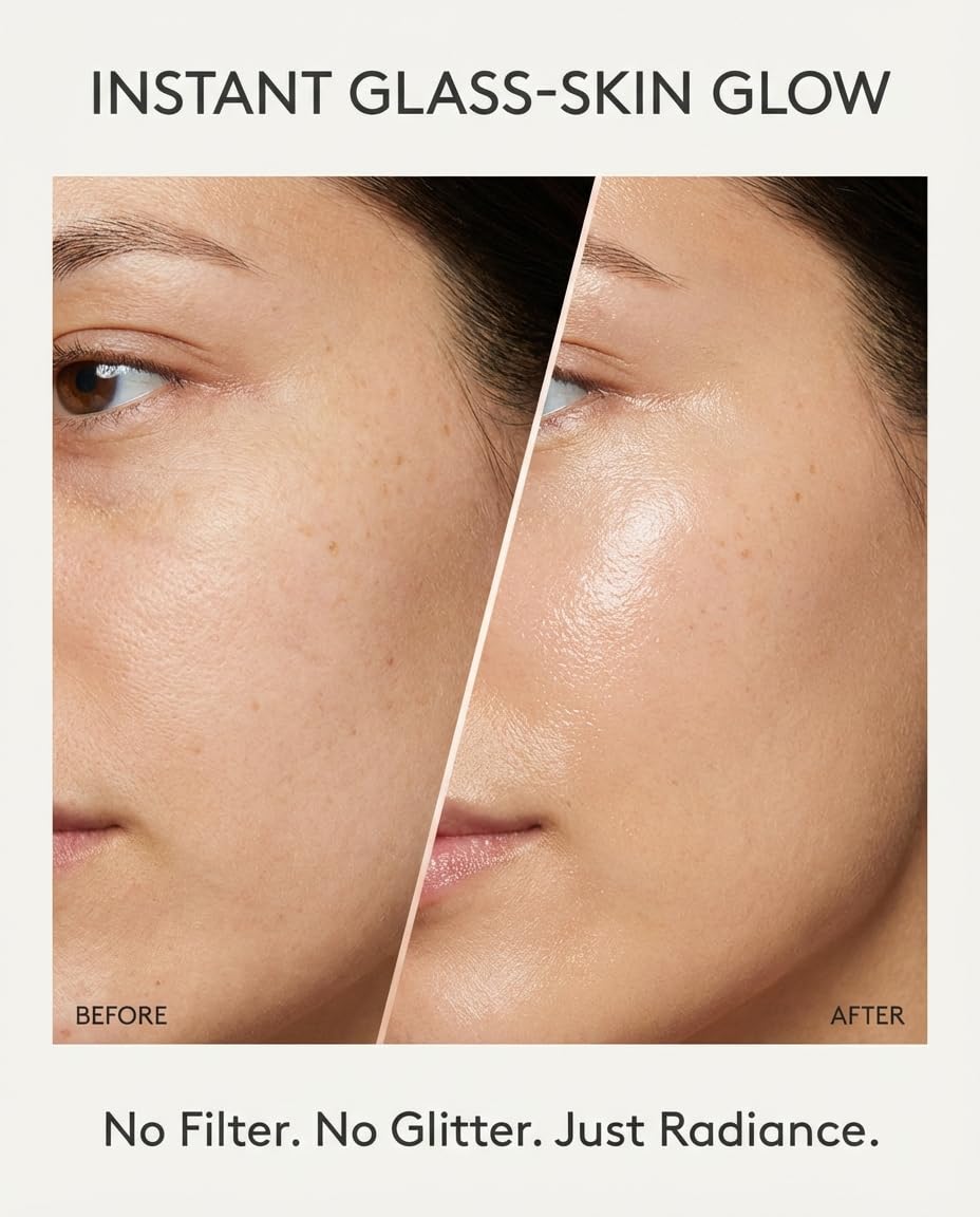 SEACRET Bio Skin Glow 4D Hyaluronic Acid Serum for Face - Glass Skin Hydrating Ampoule with Peptides & Fermented Dead Sea Minerals, Non-Sticky, Fast-Absorbing, 1 Fl Oz