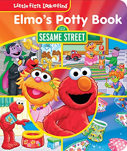 Sesame Street Elmo, Zoe, Count, and More! Elmos Potty Book Little First Look and Find Activity Book PI Kids