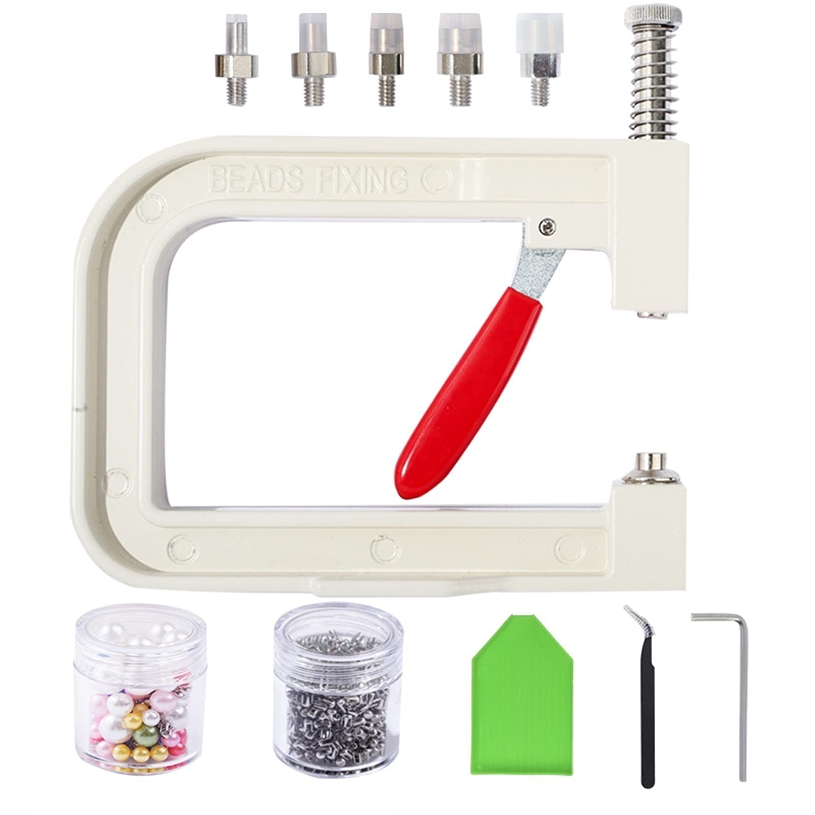 SCORRO Pearl Beads,Pearls Pearl Setting Machine Pearl Rivet Buttons Pearl Handmade Tools For Hats Shoes Clothes Bags Skirt Setting Machine DIY Accessories (Color : DZTZ 08)