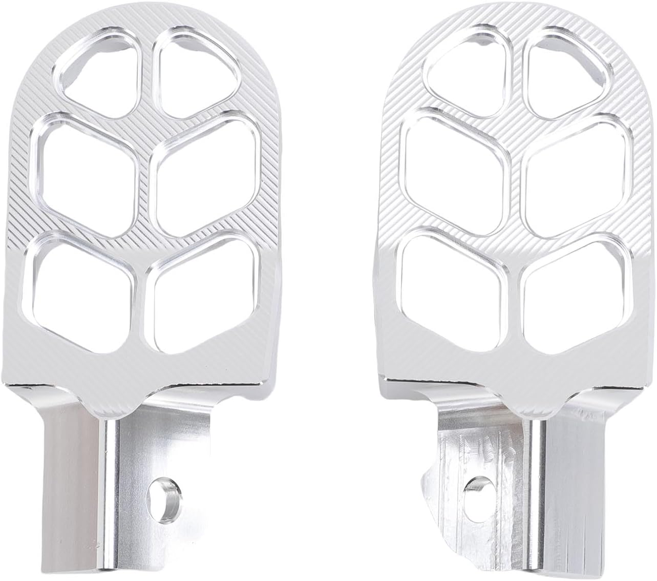 ANGGREK Supply, Peg 7075 Aluminum Alloy Replacement for e Ride SS for Cycling (Silver)