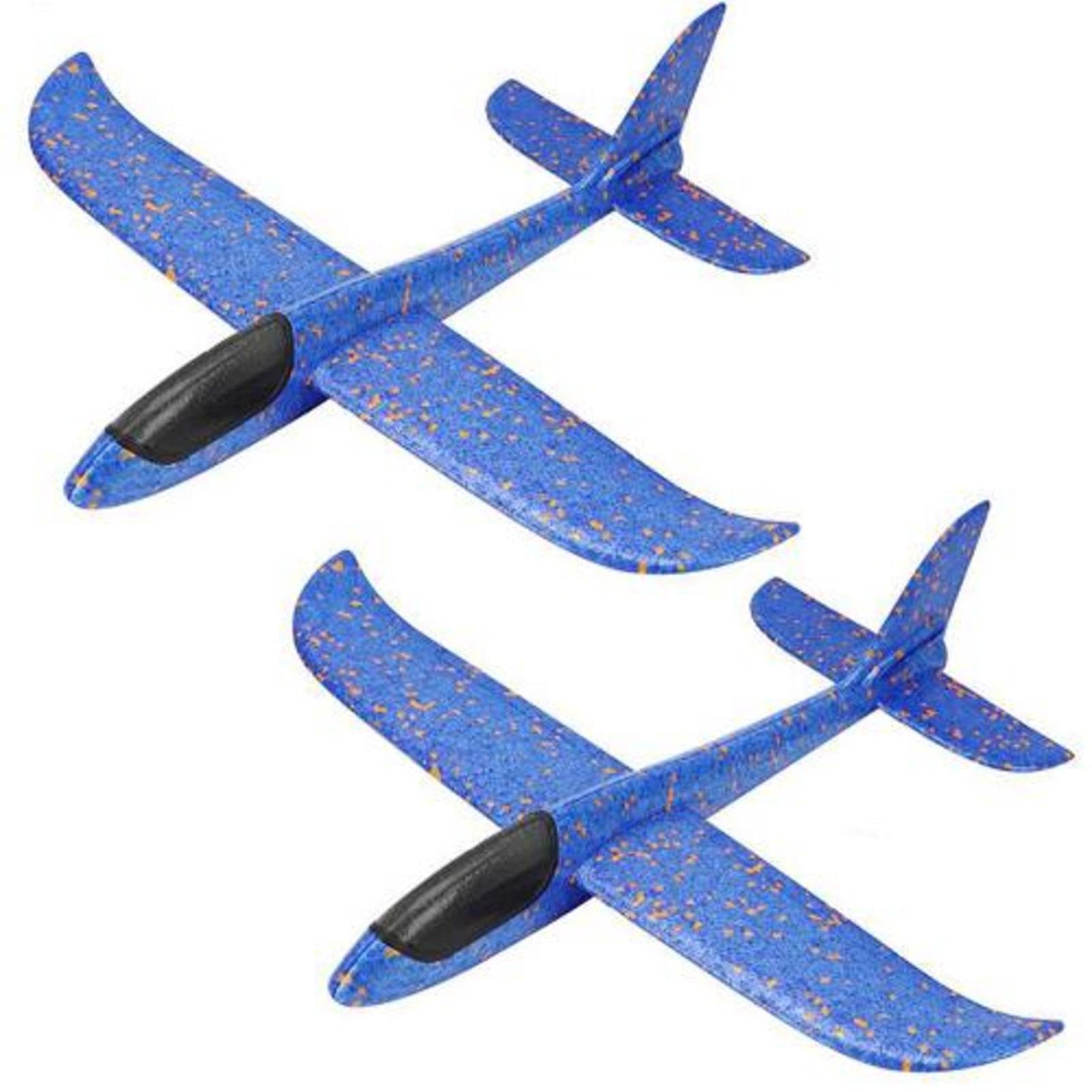 2 Pieces Jumbo Foam Glider, Manual Throwing Foam Plane Glider, 48cm
