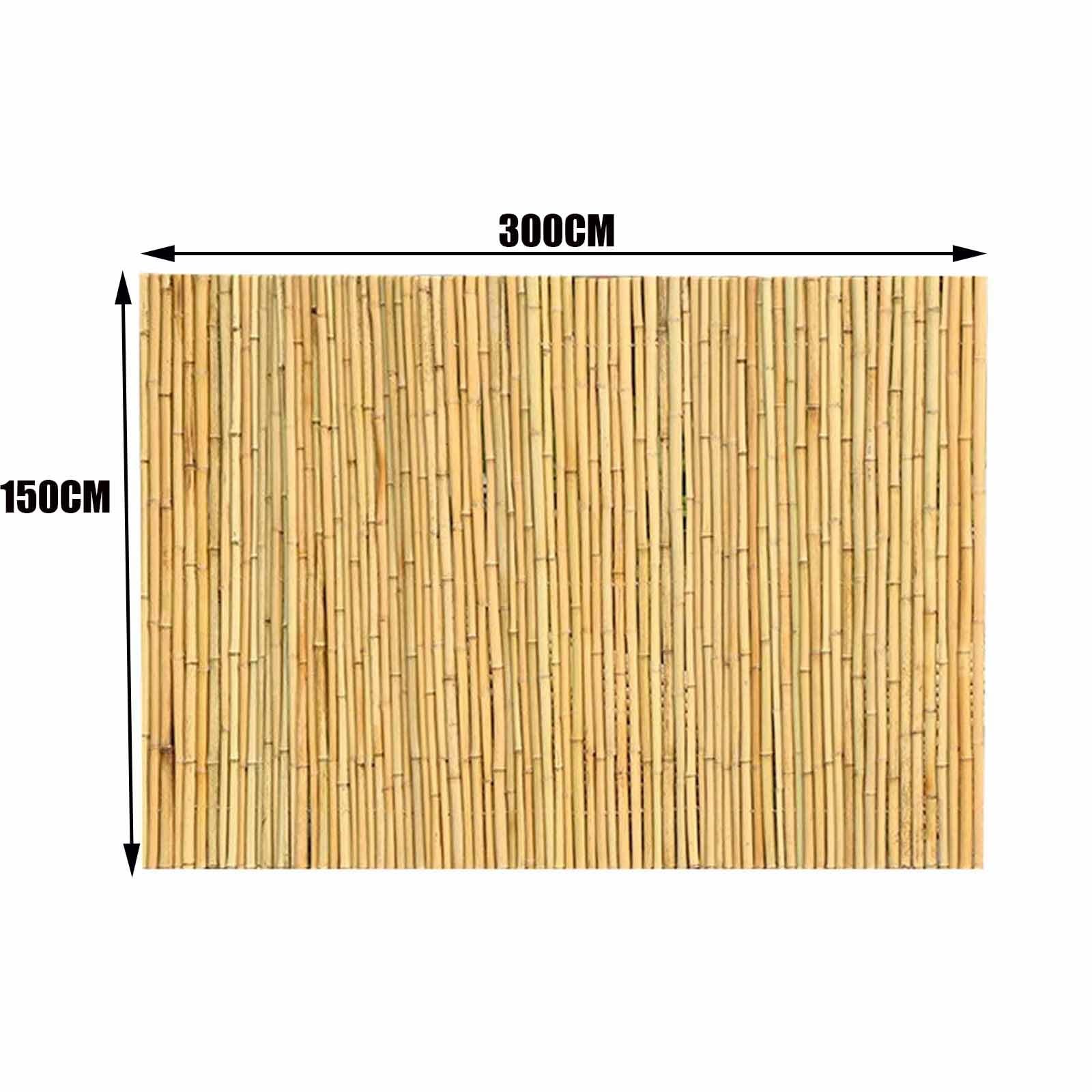 Panneaux d'écran de clôture en Roseau de Jardin, clôtures et | Robuste et durable, polyvalent, coupé à la main, longue durée de vie(150*300cm)