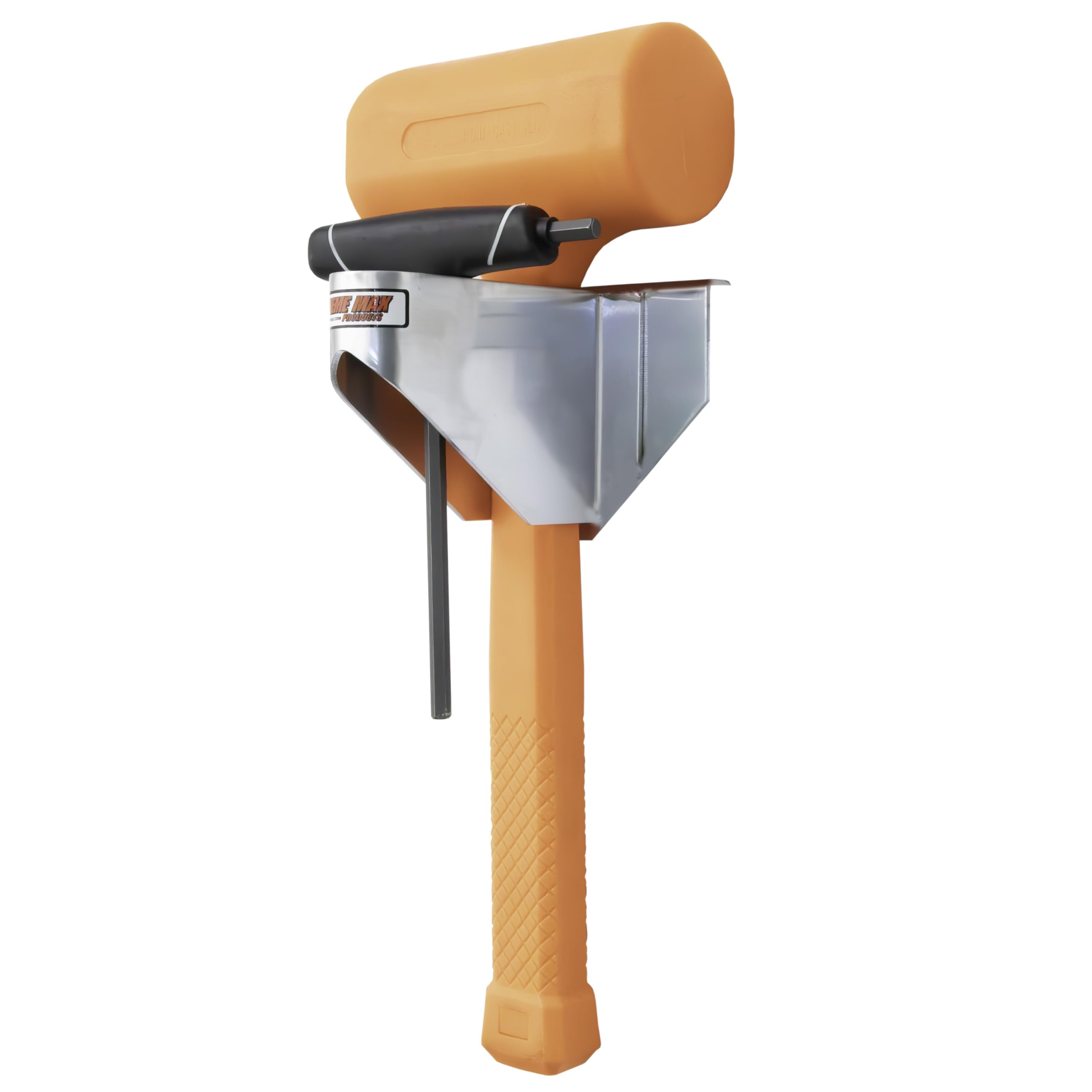 Extreme Max 5001.6707 Universal Aluminum T-Handle Tool Holder with Tool Box Mount for Enclosed Race Trailer, Shop, Garage, Storage - Silver