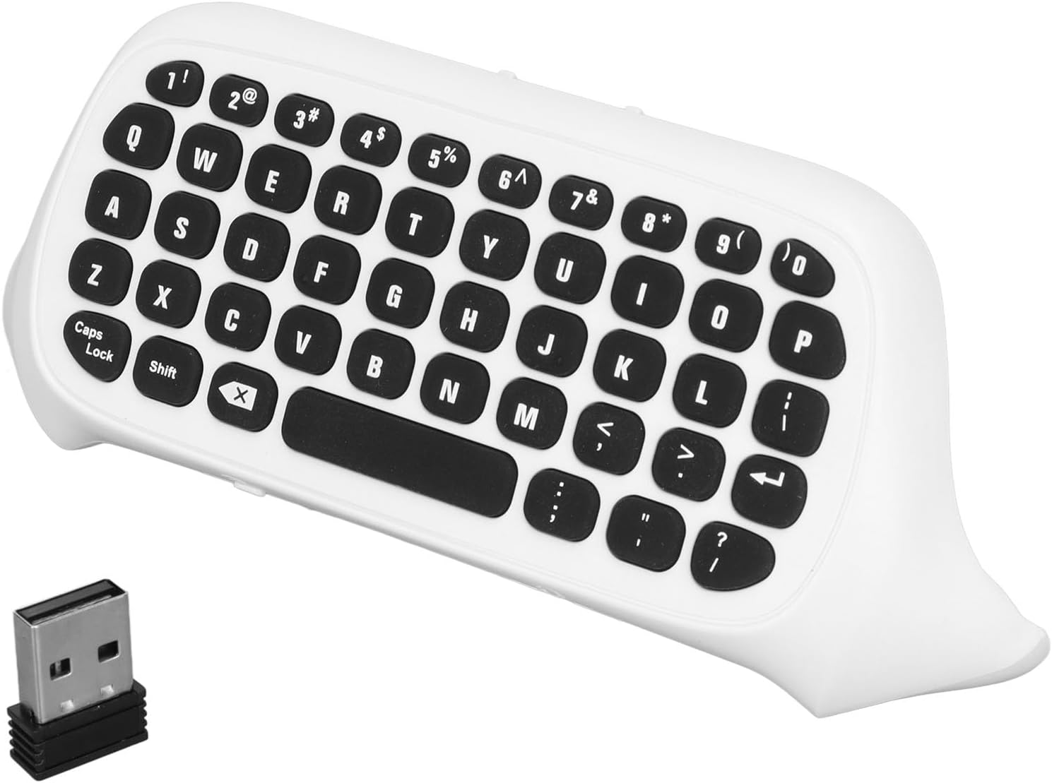 GOWENIC Game Controller Keyboard with Sound and Headset Jack for Series X and S (Black)
