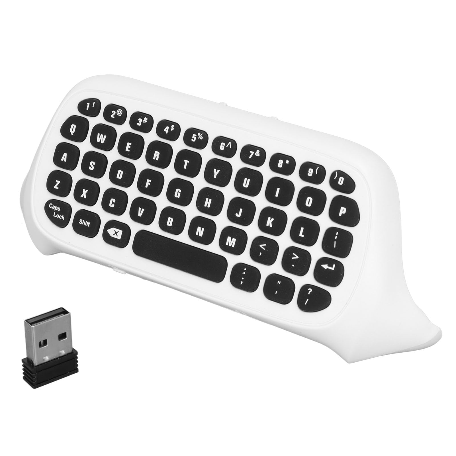 Sxhlseller 2.4G Receiver Wireless Chatpad Message Game Keyboard für One, Game Controller Keyboard, Game Console Keyboard mit Sound und Headset-Buchse für Series S One
