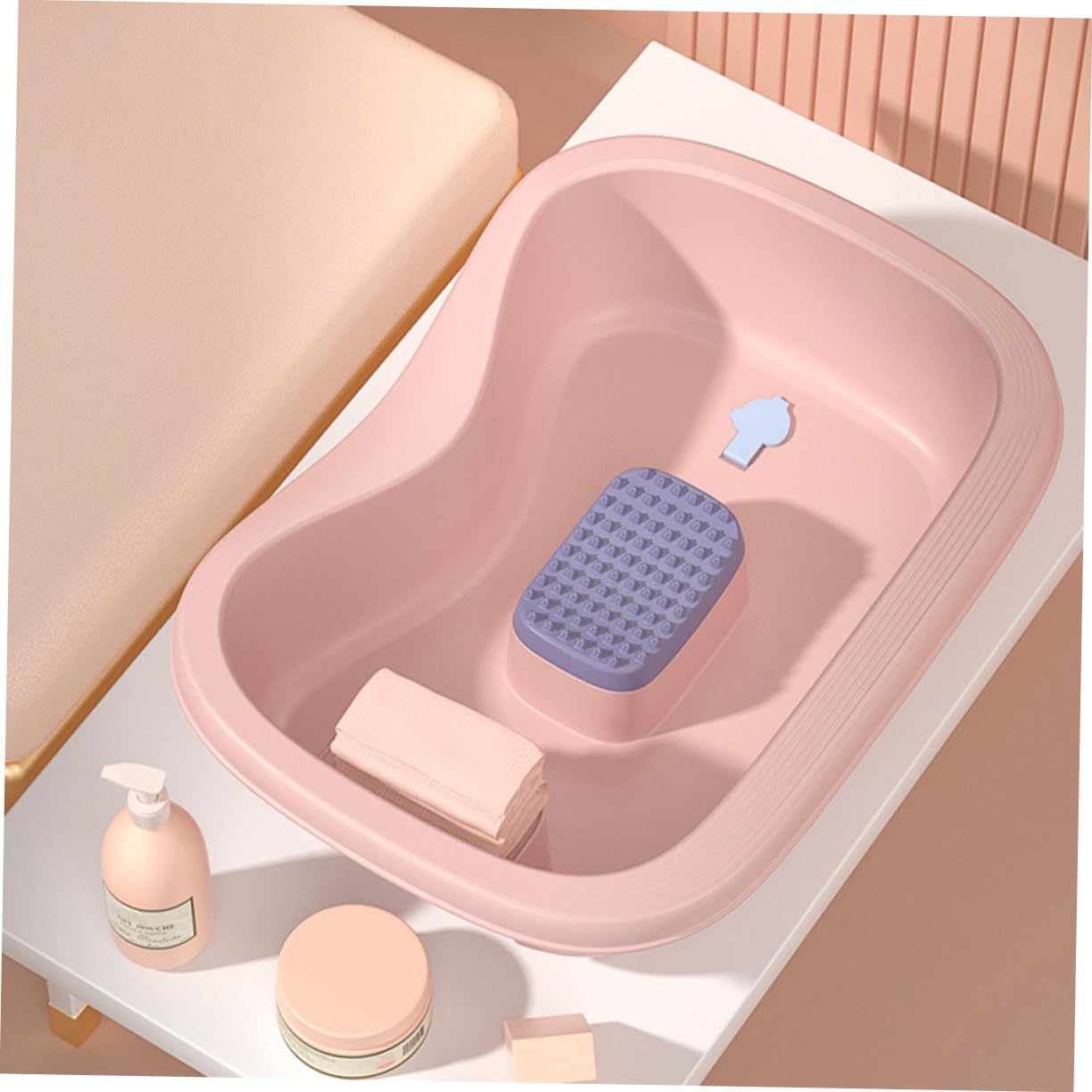 Didiseaon Portable Hair Washing Basin for Bedridden Pregnant Women Ergonomic Shampoo Tray for Comfortable Bed Hair Washing for Elderly and Water-Resistant Design