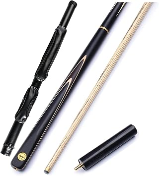 pool cues adult customised Pool Cues57inch, 4/3 Split Single Pole Solid Wood Paint-Free Handmade Snooker Cue, 19 Oz Ash Wood Billiards Stick with Pole Tube,Cue+Barrel,Tips11.5MmColorCue+bar