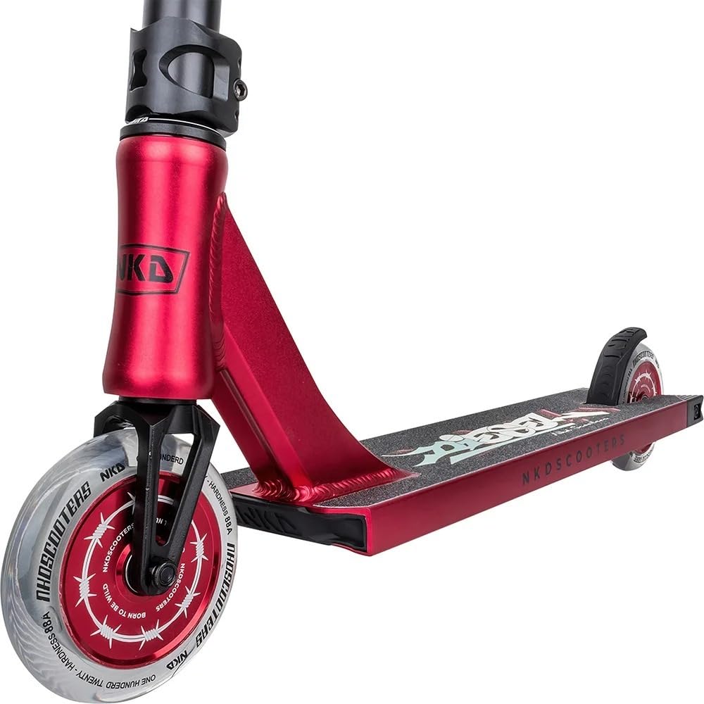 NKD Stunt Scooter - Diesel | Roulements Haute Performance ABEC-9 | Guidon Rotatif à 360° pour Le Freestyle | Alliage d’Aluminium 6061 Durable