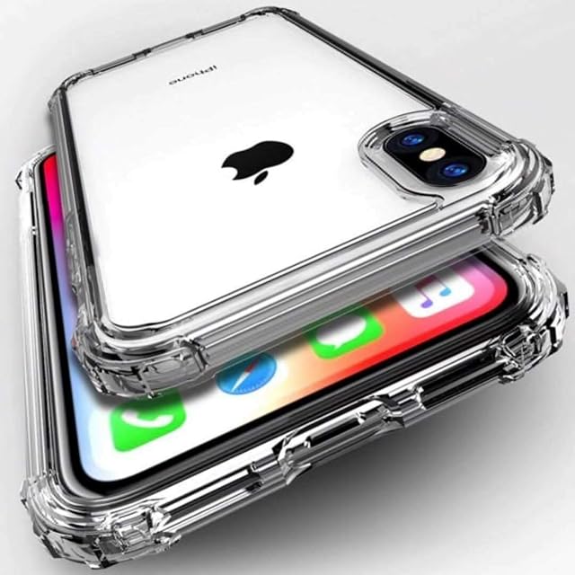 ASD Accessories iPhone XS Max, Clear Shockproof Bumper Case Soft TPU Silicone Case Cover[Drop Protection] Crystal Gel Case Skin