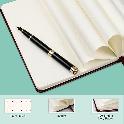 Miniatura 89 de Cuaderno de diario (A5 puntos, color rosa), 192 páginas, tamaño mediano de 5.7 x 8.3 pulgadas, papel grueso de 2.82 oz/m², tapa dura Color rosa,De