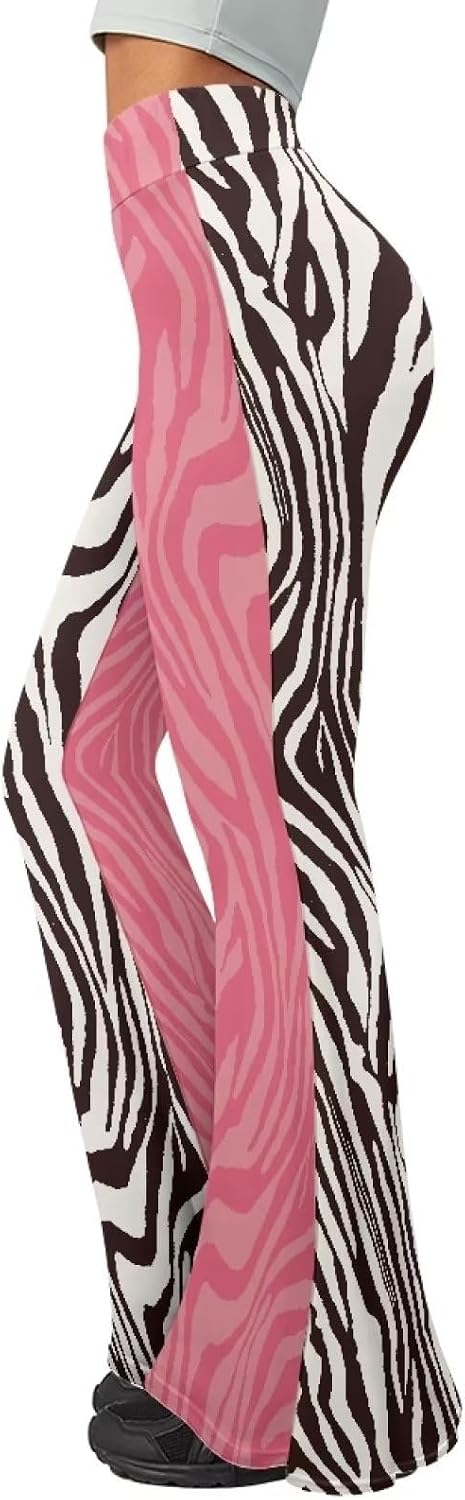 Modysero Regular Comfy and Soft Folder Over Women Flared Yoga Pants High Waist Yoga Pants for Ladies Office Work Hang Out