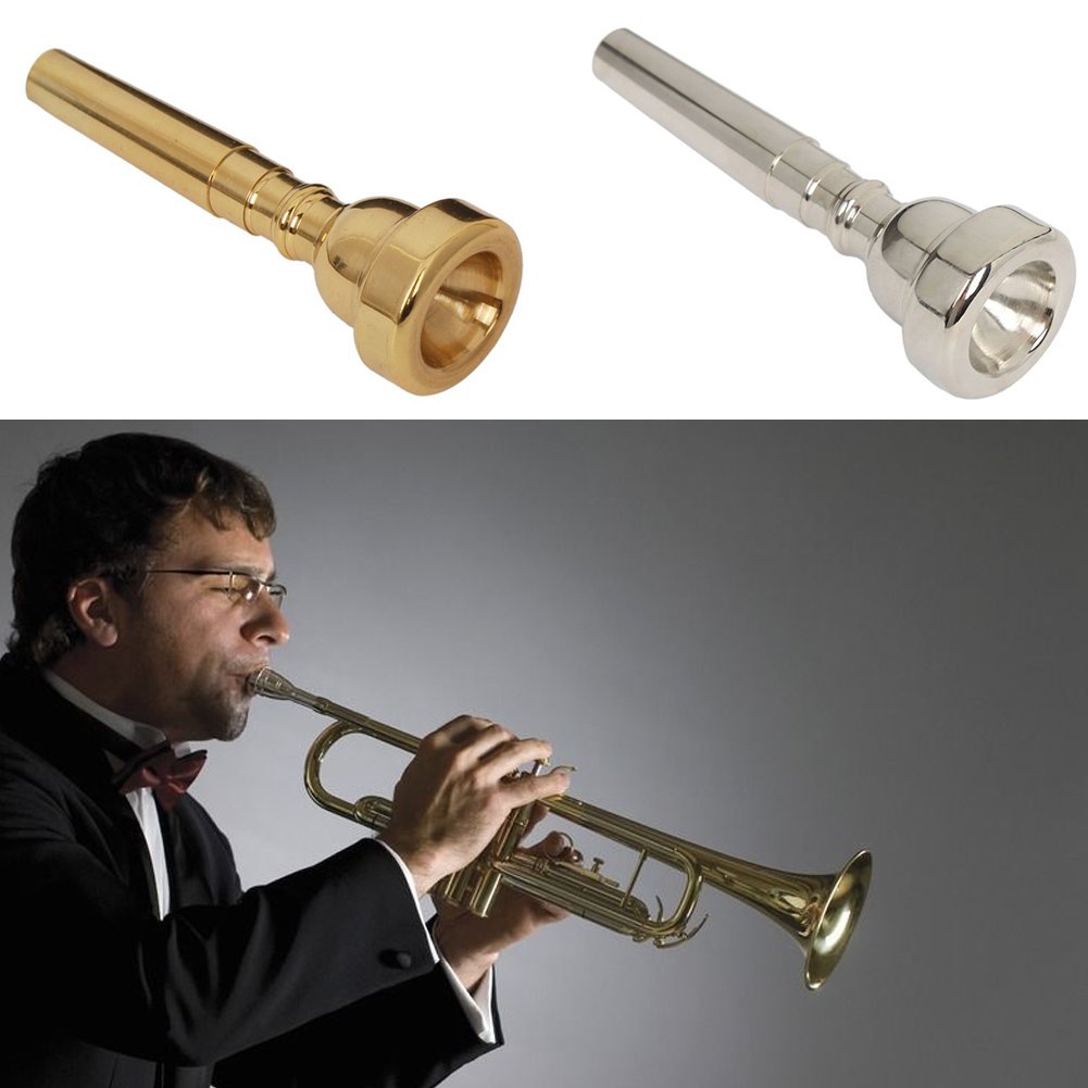 GAOSHA Cornet Mouthpiece Bullet-Shape Mouthpiece Tone Musical Trumpet Fit for 7C Size