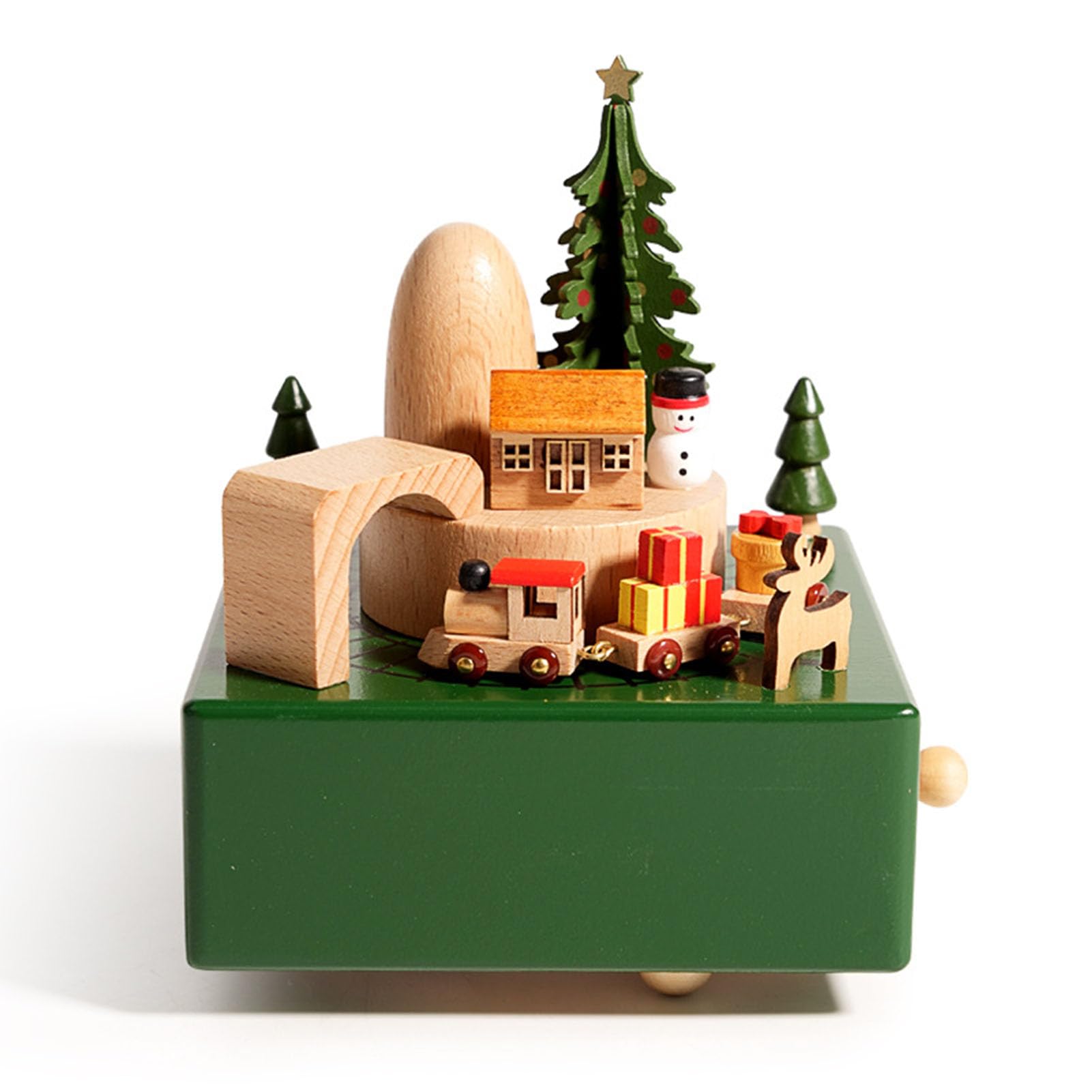 Cajita de Música de Tren de Navidad, Decoración de Recuerdo Musical