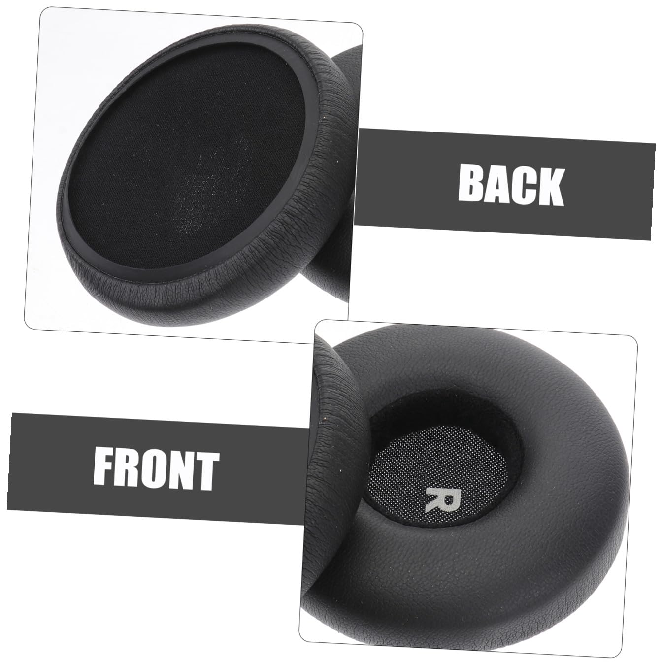 jojofuny 3pezzi Cuscinetti Auricolari Ricambio Per Cuffie Colore Pu e Comfort Ottimale Del Compatibili Cuffie