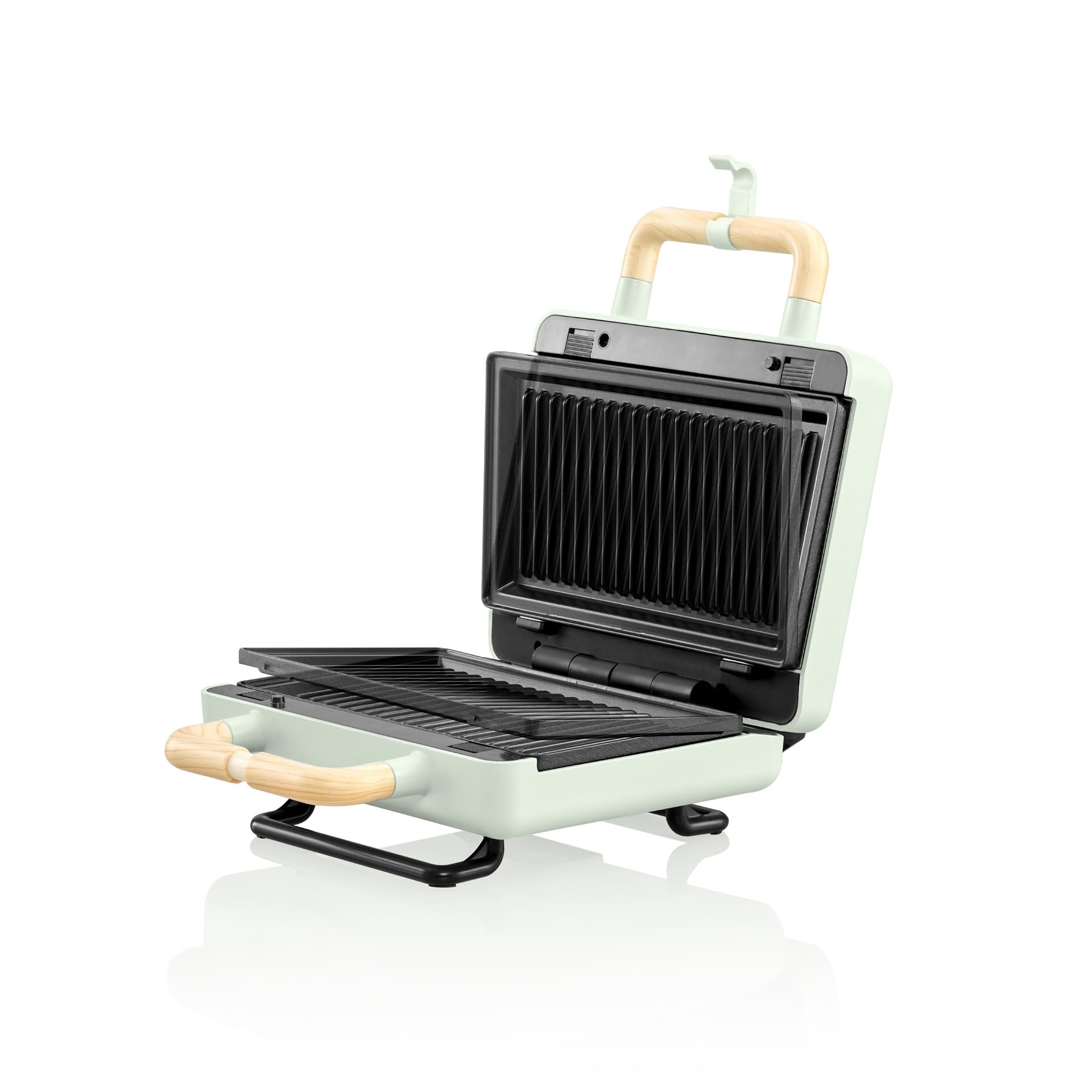 GRILL PANINI FLAMA 4964FL 22,5X13 PLACAS EXTRAIB.VERDE