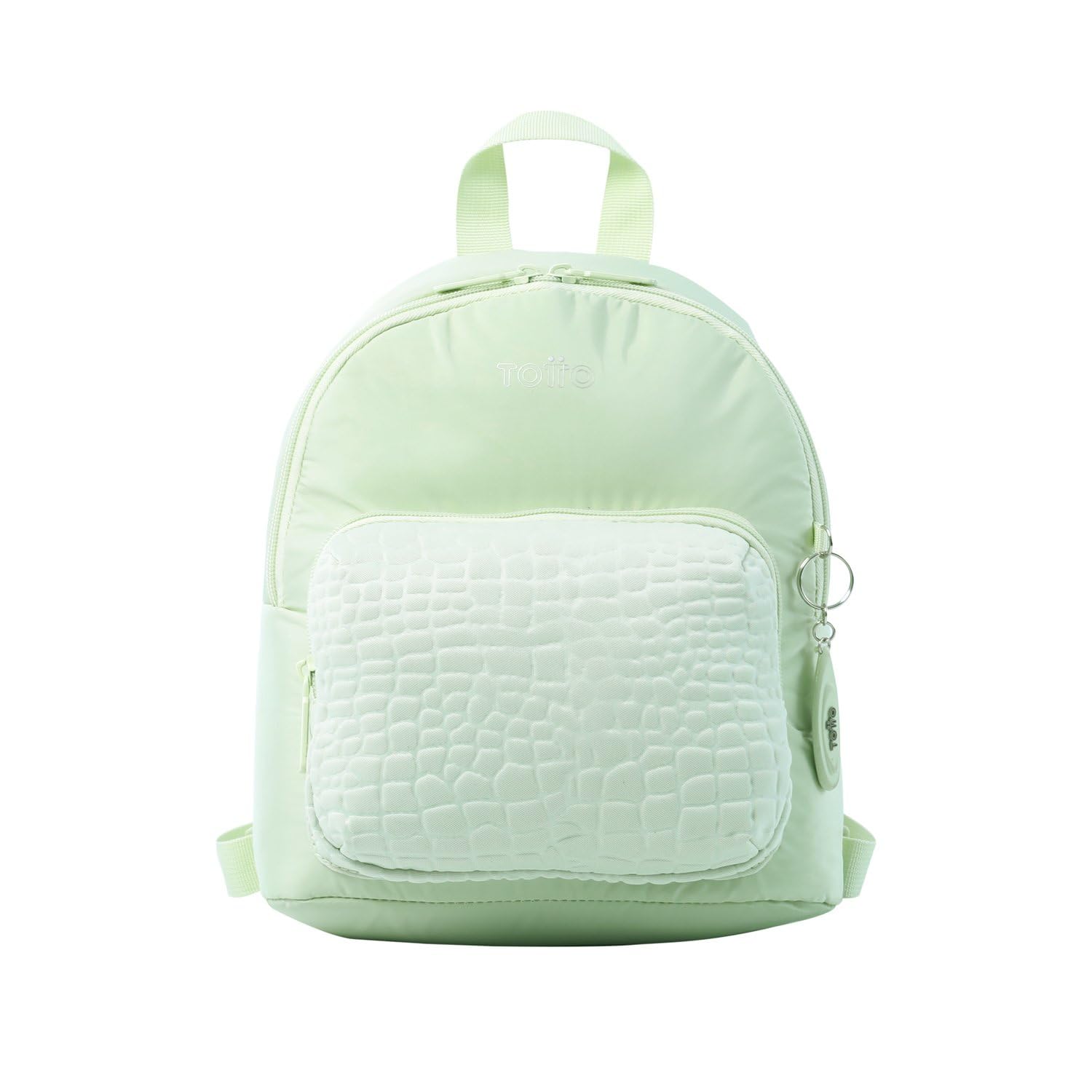 TOTTO - Mochila para Ordenador Portátil de 13 Pulgadas, Modelo Baltra, Capacidad 7 L, Compartimento Principal, Bolsillo Delantero con Cremallera, Correas Ajustables Sinfín, Color Meadow Mist