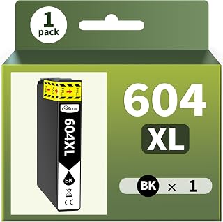 SANCTink 604XL Black 12ML Ink Cartridges Compatible with Epson 604 XL Ink Cartridges for Epson Expression Home XP 2205 XP 4200 XP 3200 XP 3205 XP 2200 XP 4205 Workforce WF 2935 2930 2950DWF (1 Black)