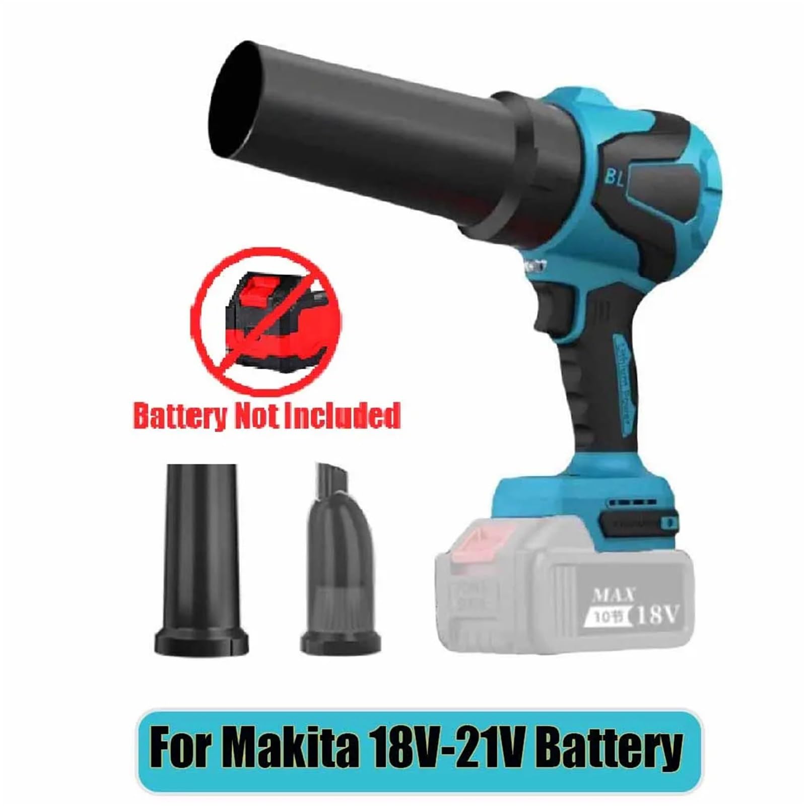 Bezprzewodowa dmuchawa do liści Turbo Fan For 20V Battery Powerful Air Blower Jet Max 1000G Thrust Leaf Duster Handheld Power Tools For