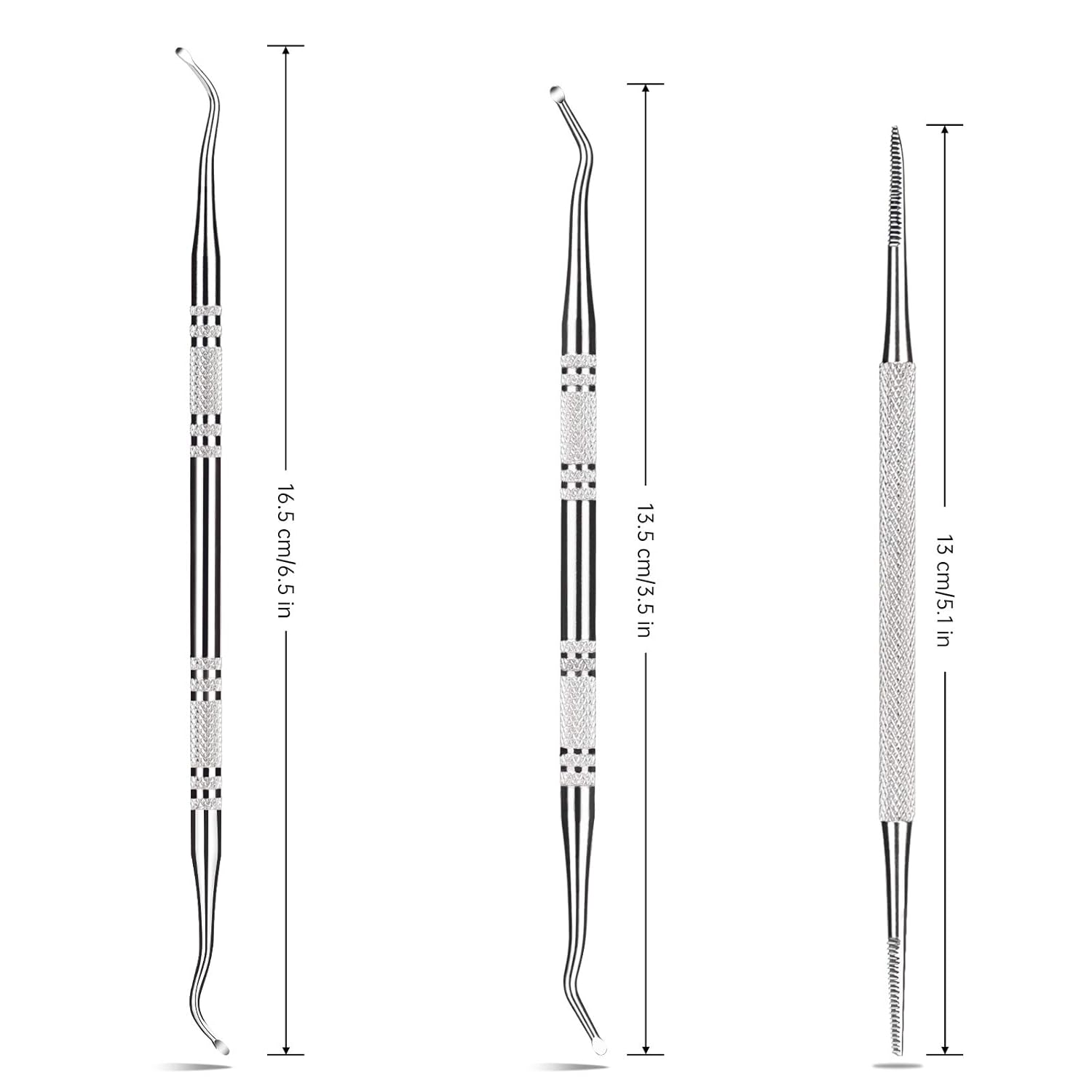 3-Pack Ingrown Toenail File And Lifters, 100% Professional Surgical Stainless Steel Ingrown Toenail Tool -Safe Nail Cleaning Treatment Pedicure Tools Kit Under Sidewall Cleaner Pain Relief Accessories : Beauty & Personal Care