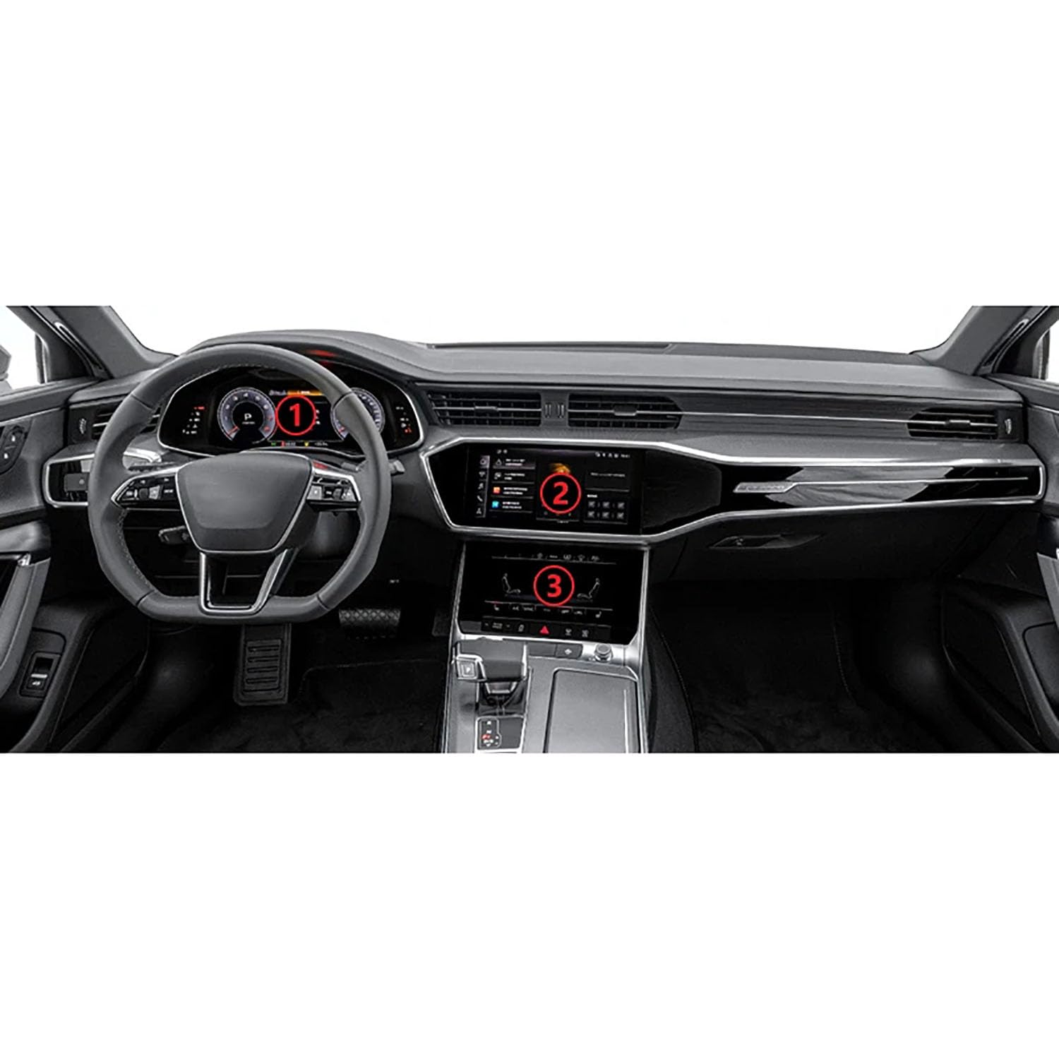 Film de protection anti-rayures Audi A6 A7 C8 pour enlever les traces de console