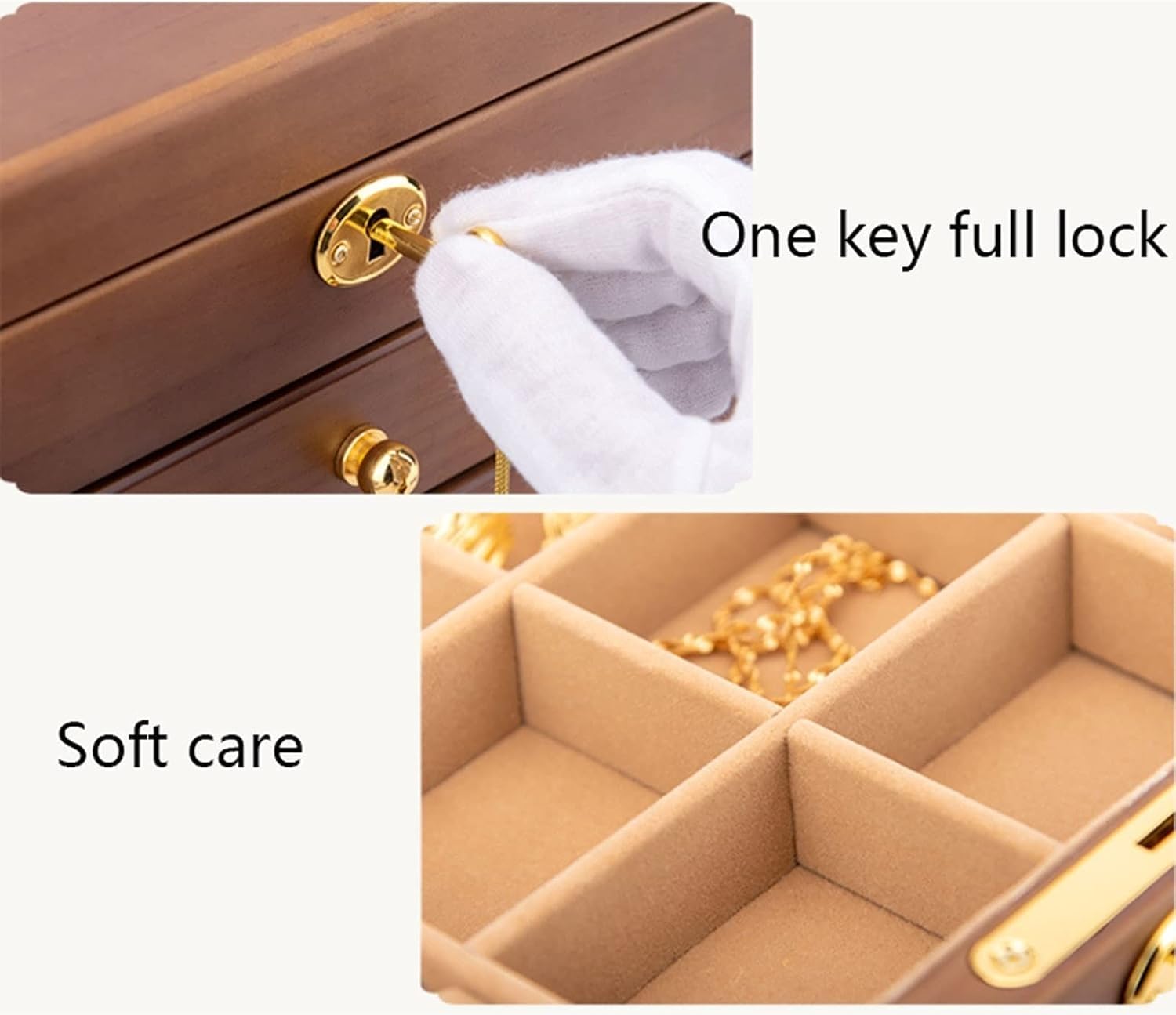 Organizador de Joyas, Caja de Almacenamiento para Relojes, Vitrina para Pendientes, Anillos y Collares.