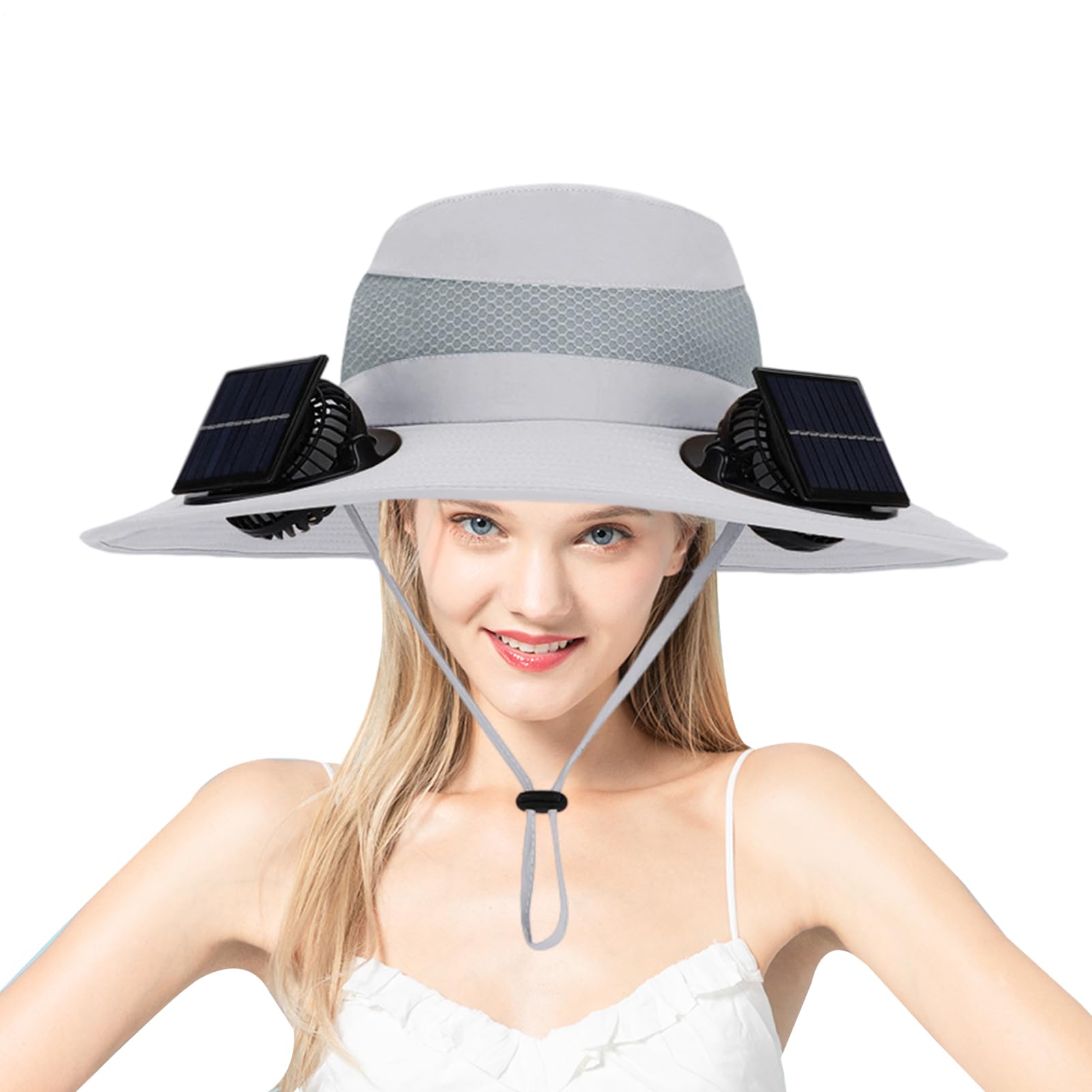 Cappelli Ventilati Per Uomo Cappello a Tesa Larga con Ventola Solare