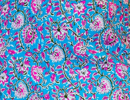 Image of JAIPUR HAND BLOCK Sleeveless Broad Neck Kurti Top S22SF