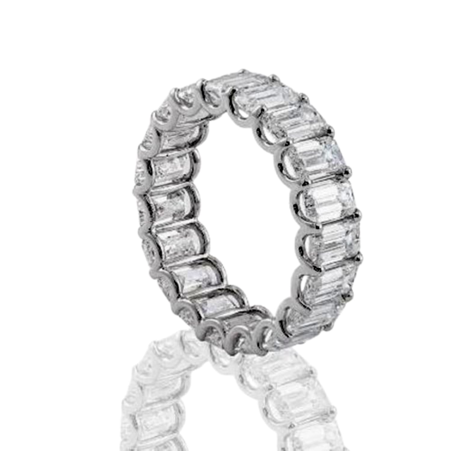 Bague moissanite rectangulaire en argent massif pour sublimer vos tenues - 7
