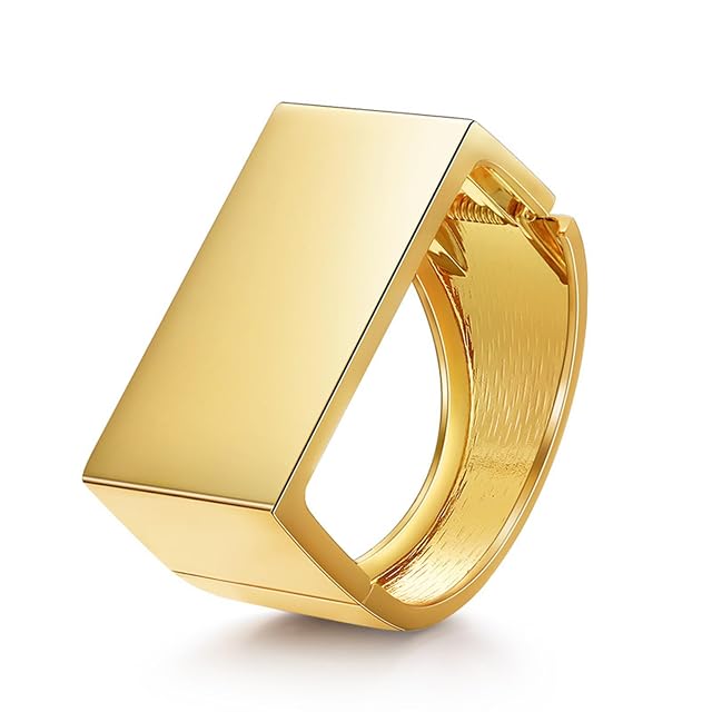 YBMYCM Wide Cuff Chunky Gold Bracelets for Women Open Cuff Bangles Bling Rhinestone Wrist Cuff Bracelets for Women