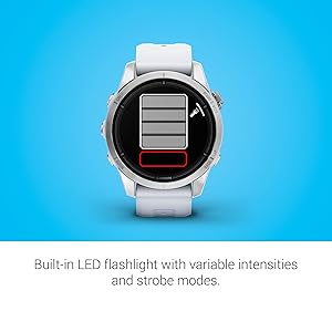 Garmin epix Pro (Gen 2), 42mm, High Performance Smartwatch, Advanced Training Technology, Built-in Flashlight, Whitestone