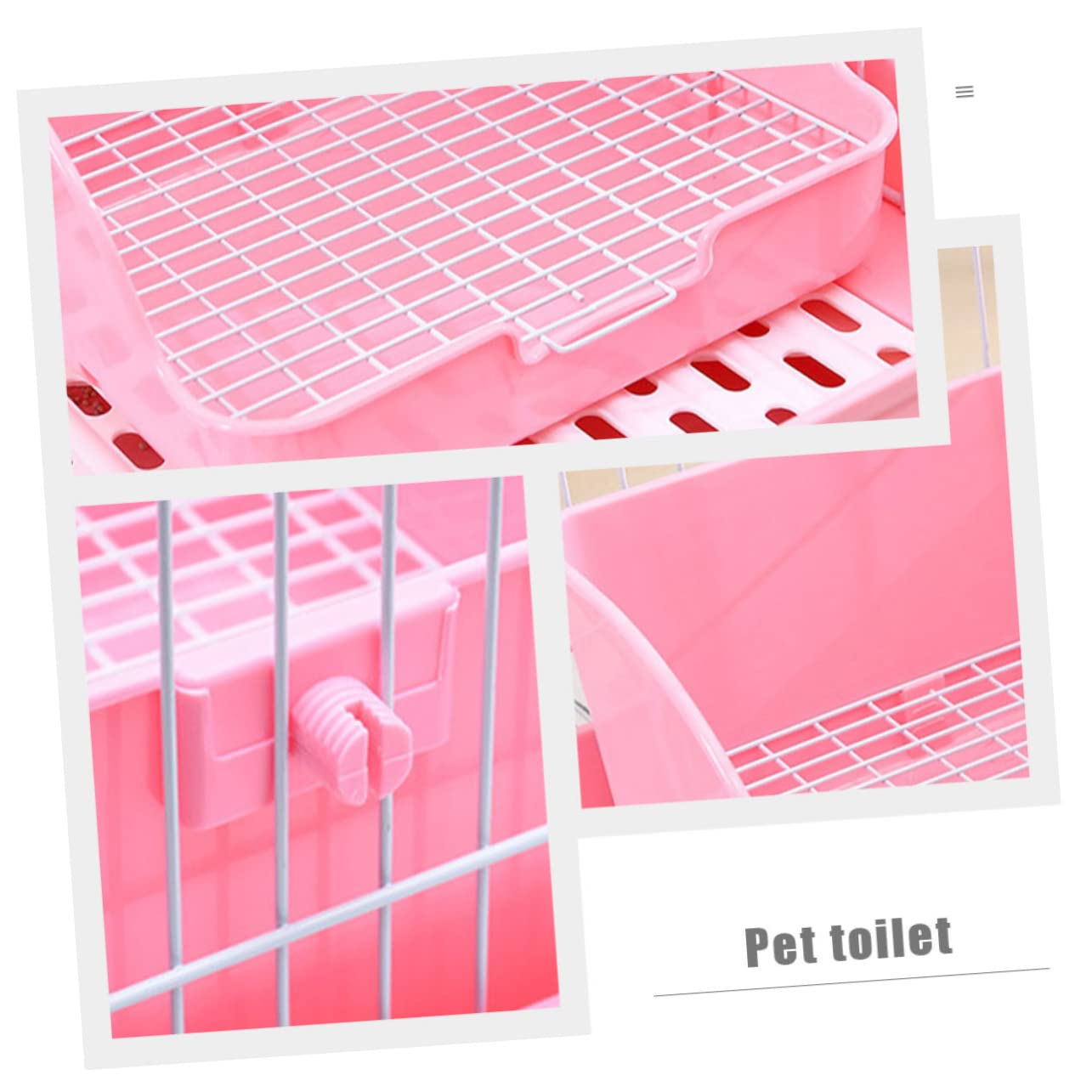 UPKOCH Lettiera per Conigli in Toilette Gabbia Anticaduta per Coniglietti Lettiera per Piccoli Animali per Addestramento dei Conigli