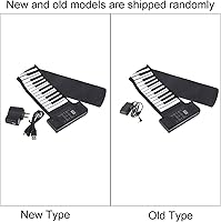 Vista 9 de Piano enrollable portátil de 61 teclas, silicona suave, flexible, electrónico, digital, teclado de música, piano, apto para piano principiante